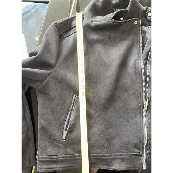 Philosophy Black Womens Motorcycle Jacket 2X Polyester Spandex Blend - Picture 8 of 8